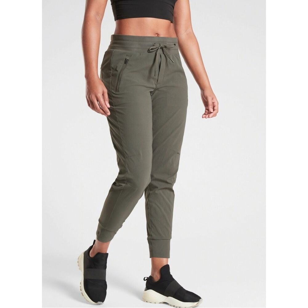 ATHLETA Trekkie North Jogger Pant Olive Green 8